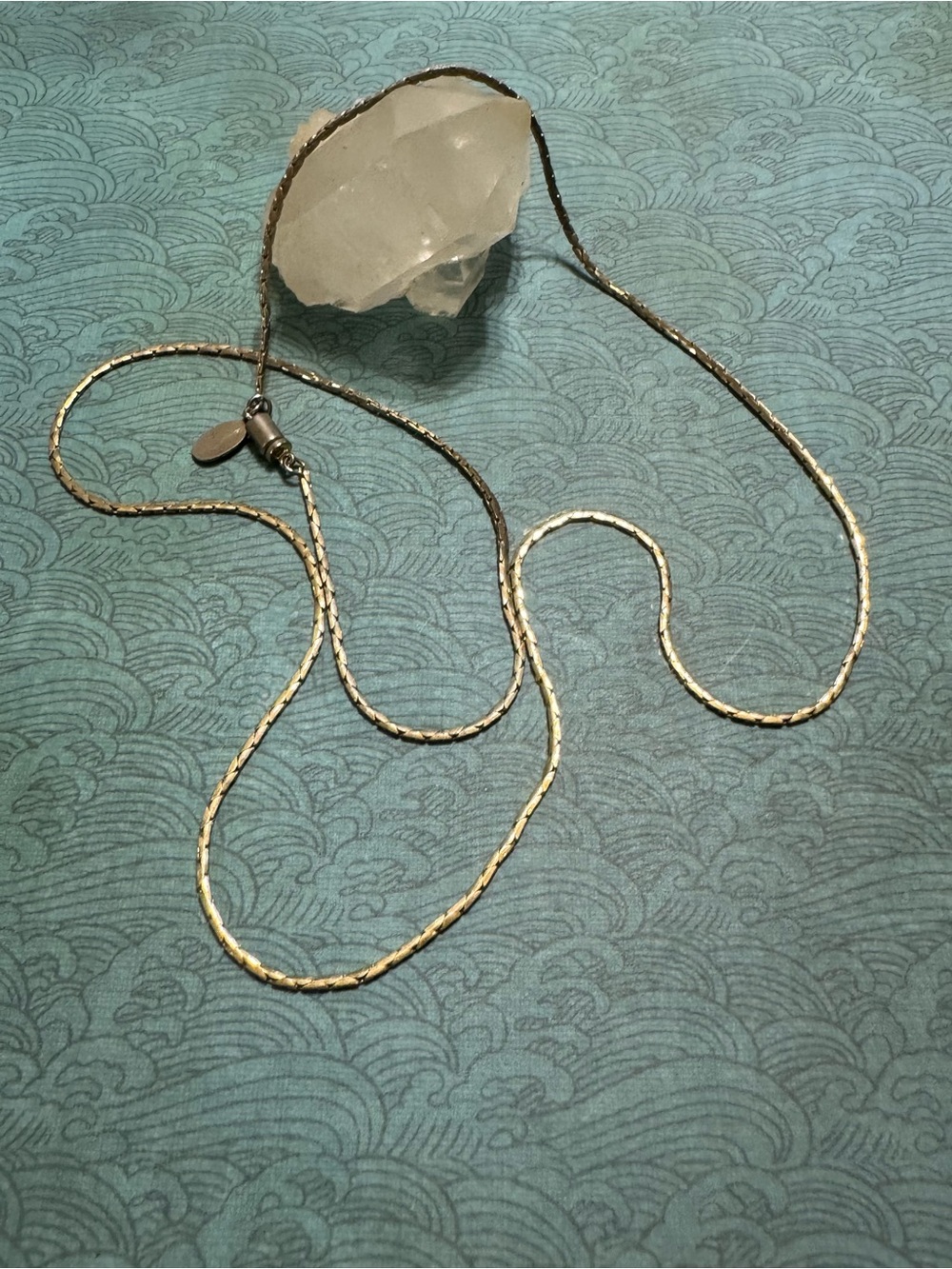 PARK LANE VINTAGE GOLD TONE COBRA LINK NECKLACE